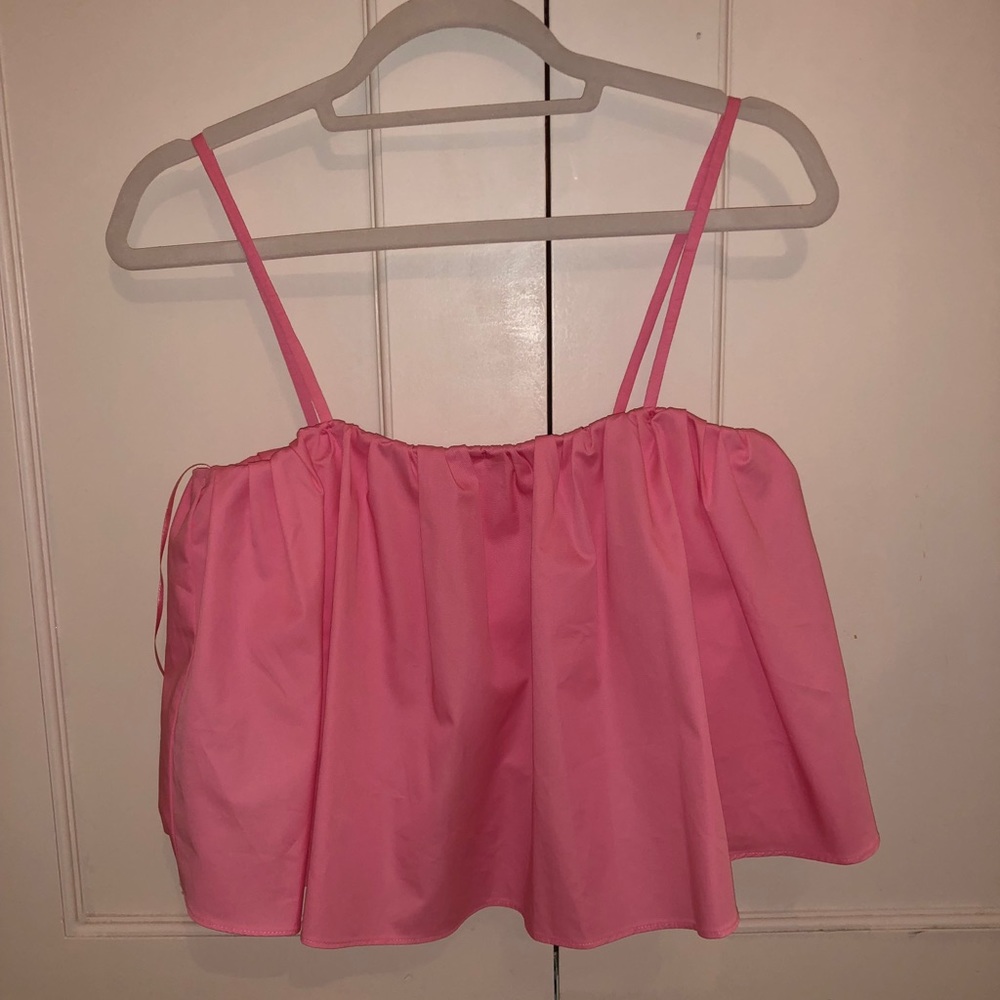 ZARA Women’s Small Pink Spaghetti Strap Tube Top - Picture 4 of 6